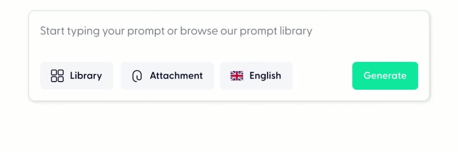 Wondercraft podcast creation prompt with library, attachment, language, and generate controls